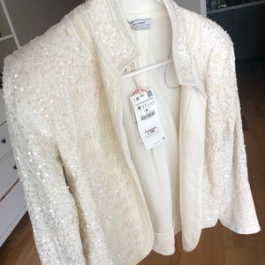 Zara Women’s Medium beaded blazer